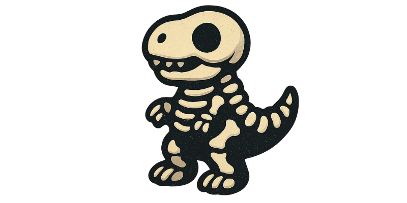 Dinosaur Skeleton Plush